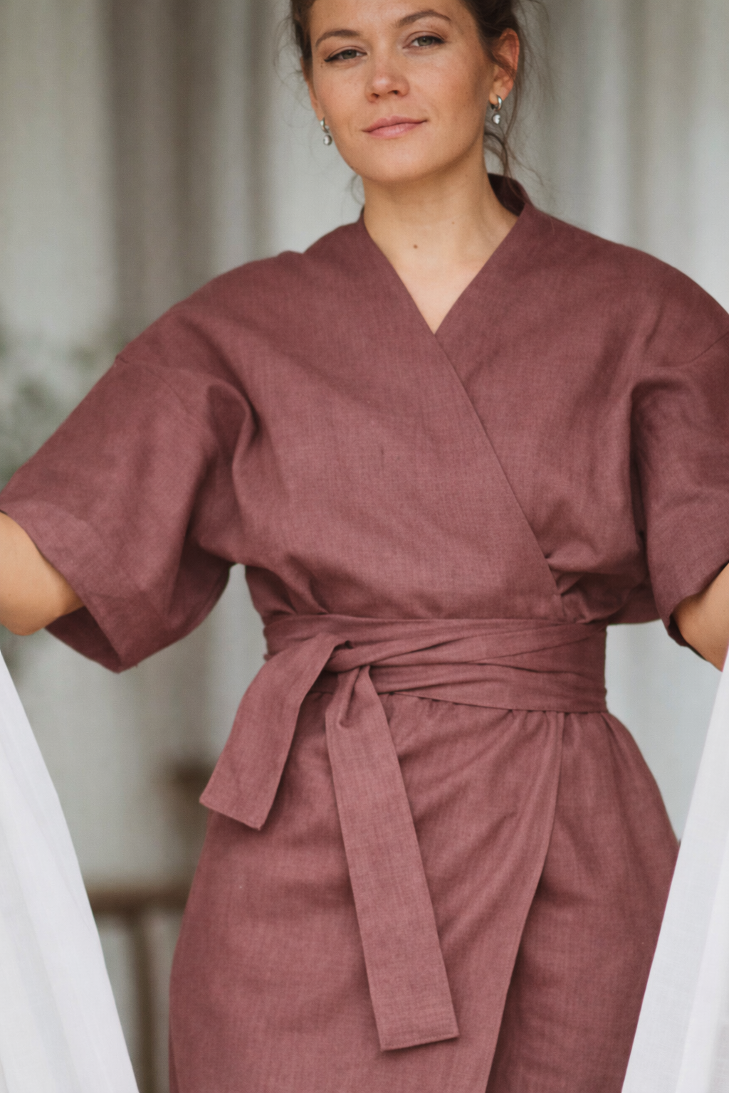 Jade linen blush